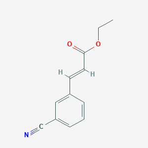 Chemical structure of Ethyl (E)-3-(3-cyanophenyl)acrylate
