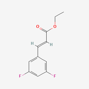 Chemical structure of Ethyl 3-(3,5-difluorophenyl)acrylate