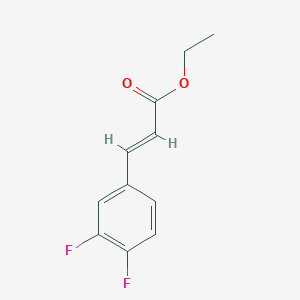 Chemical structure of Ethyl 3-(3,4-difluorophenyl)acrylate