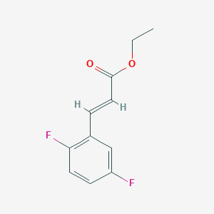 Chemical structure of Ethyl 3-(2,5-difluorophenyl)acrylate