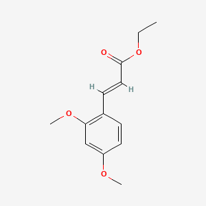 Chemical structure of ethyl (E)-3-(2,4-dimethoxyphenyl)acrylate