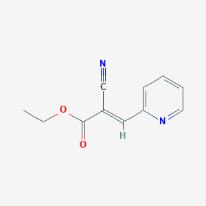 Chemical structure of Ethyl 2-cyano-3-(pyridin-2-YL)acrylate