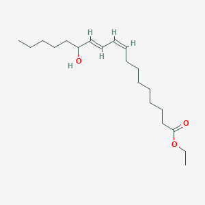 Chemical structure of Ethyl (9Z,11E)-13-hydroxyoctadeca-9,11-dienoate
