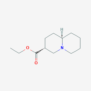 Chemical structure of cis-Ethyl octahydro-1H-quinolizine-3-carboxylate