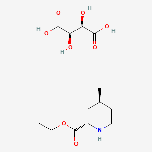 Chemical structure of ethyl (2S,4S)-4-methyl-2-pipecolate