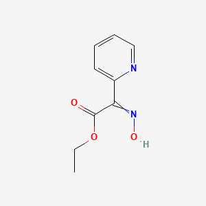 Chemical structure of Ethyl (2E)-(Hydroxyimino)(Pyridin-2-Yl)Acetate