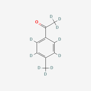 Chemical structure of 4'-Methylacetophenone-D10