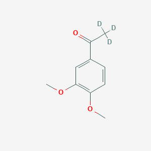 Chemical structure of 3',4'-Dimethoxyacetophenone-D3 (methyl-D3)