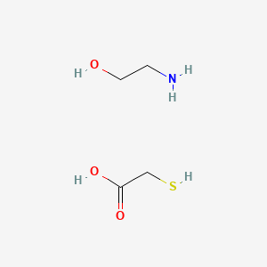 Chemical structure of Monoethanolamine thioglycolate