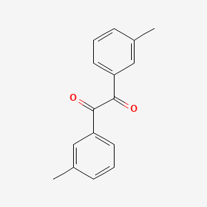 Chemical structure of Ethanedione, bis(3-methylphenyl)-