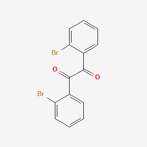 Chemical structure of Ethanedione, bis(2-bromophenyl)-