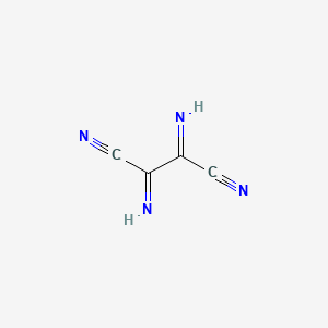 Chemical structure of 2,3-Diiminobutanedinitrile