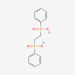 Chemical structure of Ethane-1,2-diylbis(phenylphosphinic acid)