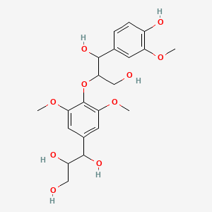 Chemical structure of erythro-Guaiacylglycerol β-threo-syringylglycerol ether