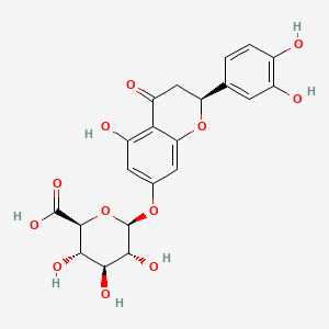 Chemical structure of Eriodictyol 7-O-glucuronide