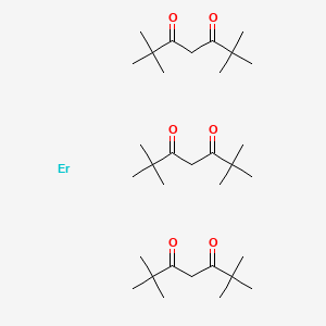 Chemical structure of Erbium(III) tris(2,2,6,6-tetramethyl-3,5- heptanedionate)