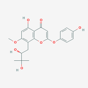Chemical structure of Epimedonin I