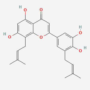 Chemical structure of Epimedokoreanin B