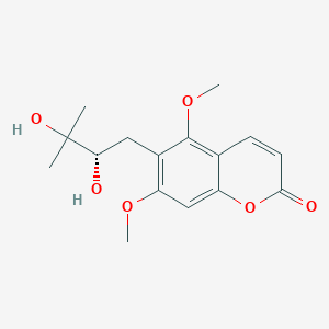 Chemical structure of ent-Toddalolactone