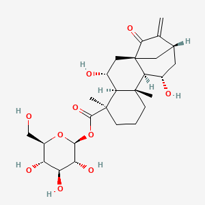 Chemical structure of 6beta-Hydroxypaniculoside III