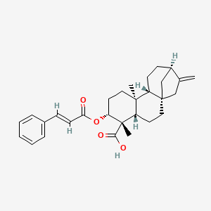 Chemical structure of ent-3β-Cinnamoyloxykaur-16-en-19-oic acid