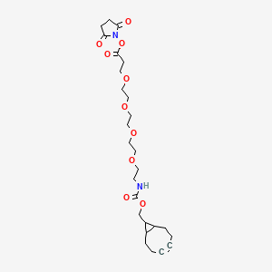 Chemical structure of endo-BCN-PEG4-NHS ester