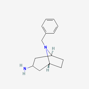 Chemical structure of 8-Benzyl-8-azabicyclo[3.2.1]octan-3-exo-amine