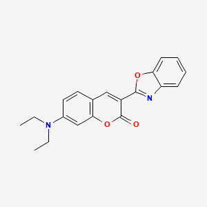 Chemical structure of EMI1 (EGFR MaMTH Inhibitor 1)