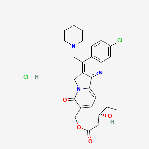 Chemical structure of Elomotecan hydrochloride