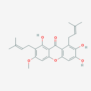 Chemical structure of Dulcisxanthone B