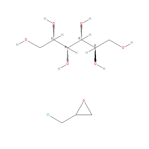 Chemical structure of D-Sorbitol Polyglycidyl Ether