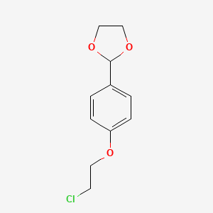 Chemical structure of Dox-Ph-PEG1-Cl