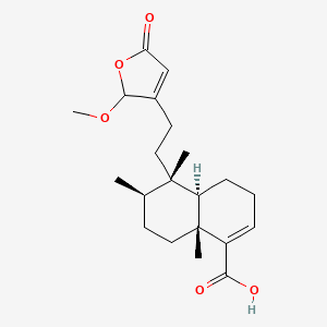 Chemical structure of Dodovislactone B