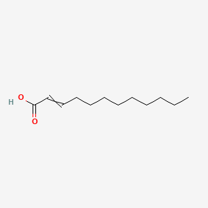 Chemical structure of 2-Dodecenoic acid