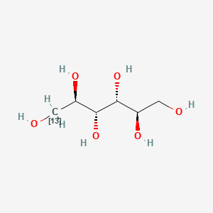 Chemical structure of D-Mannitol-1-13C