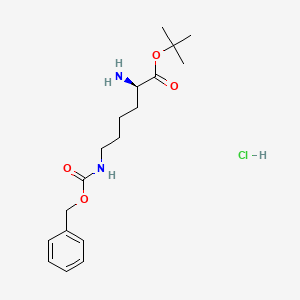Chemical structure of D-Lys(Z)-OtBu·HCl