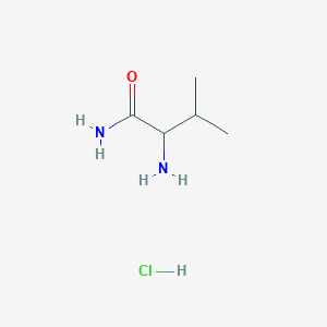 Chemical structure of DL-Valinamide Hydrochloride