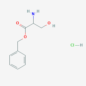 Chemical structure of DL-Ser-Obzl·Hcl