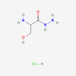 Chemical structure of DL-Serine Hydrazide Hydrochloride