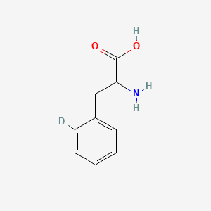 Chemical structure of DL-PHENYLALANINE-2-D1