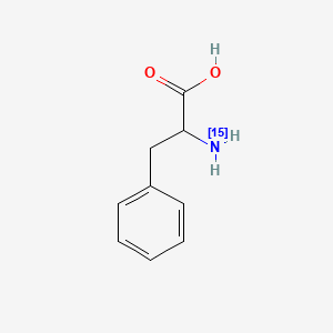 Chemical structure of DL-Phenylalanine-15N