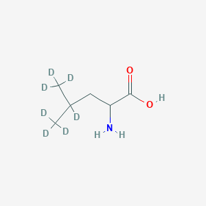Chemical structure of DL-Leucine-isopropyl-d7