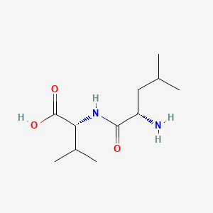 Chemical structure of D-Leu-D-Val-OH