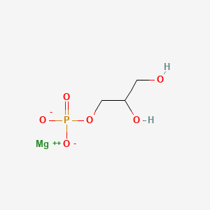 Chemical structure of DL-ALPHA-GLYCEROL PHOSPHATE MAGNESIUM SALT HYDRATE