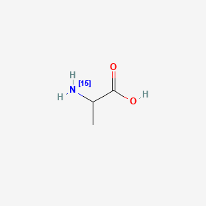 Chemical structure of DL-Alanine-15N