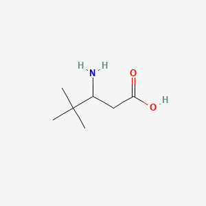 Chemical structure of DL-3-T-BUTYL-BETA-ALANINE