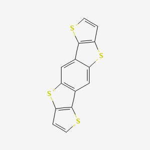 Chemical structure of Dithieno[2,3-d:2',3'-d']benzo[1,2-b:4,5-b']dithiophene