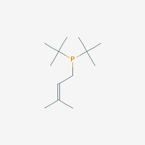 Chemical structure of Di-tert-butyl(3-methyl-2-butenyl)phosphine