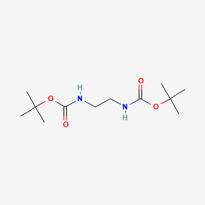 Chemical structure of Di-tert-butyl ethane-1,2-diyldicarbamate