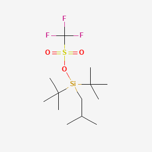 Chemical structure of Di-tert-butylisobutylsilyl triflate